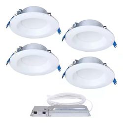 HALO QuickLink 4" Canless LED Recessed Light Kit 600lm 2(contact info removed)K Dimmable 4PK