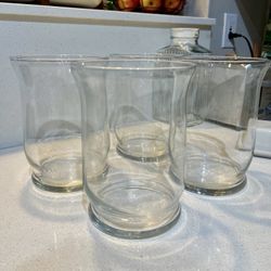 Hurricane Glass Candle Holders