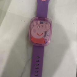 VTech Peppa Pig Learning Watch Pink Purple Activity Games with Sound