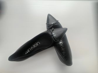 Calvin Klein Black Bow Flats 