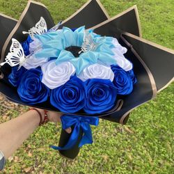 Eternal Ribbon Rose Bouquet 🧿🪬🌹💐