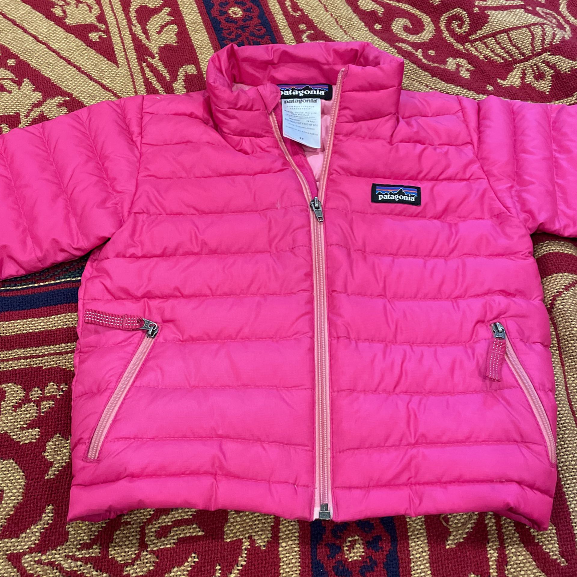 Good Condition 2T Pink Patagonia Coat