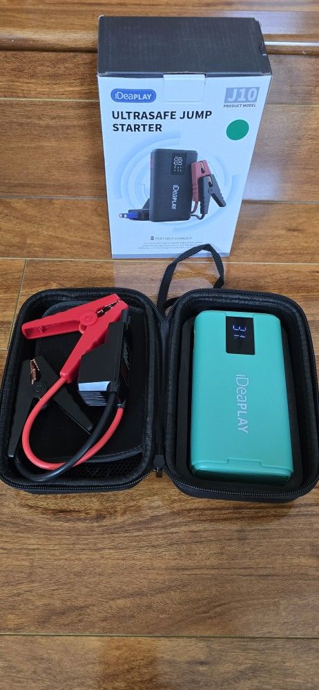 Portable Car Jump Starter, Power Bank, LED Flashlight