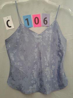 C - 106 Satin Cami in ice blue