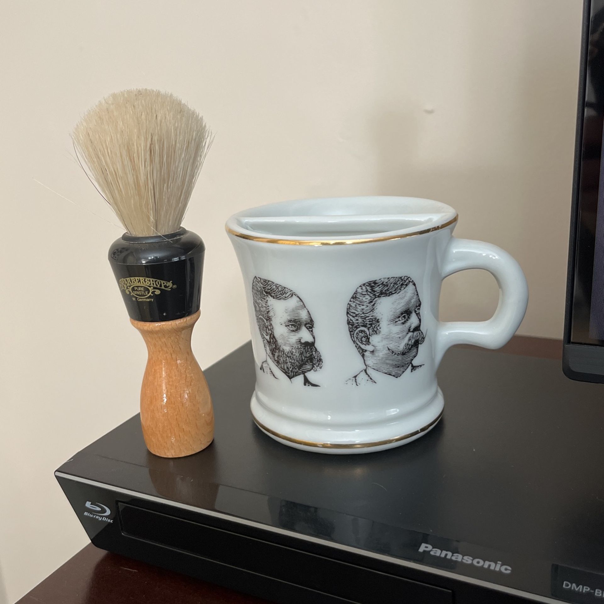 Vintage Shaving Cup With Brush