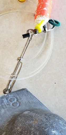 Trolling 8lb Weight, Swivel And Clip
