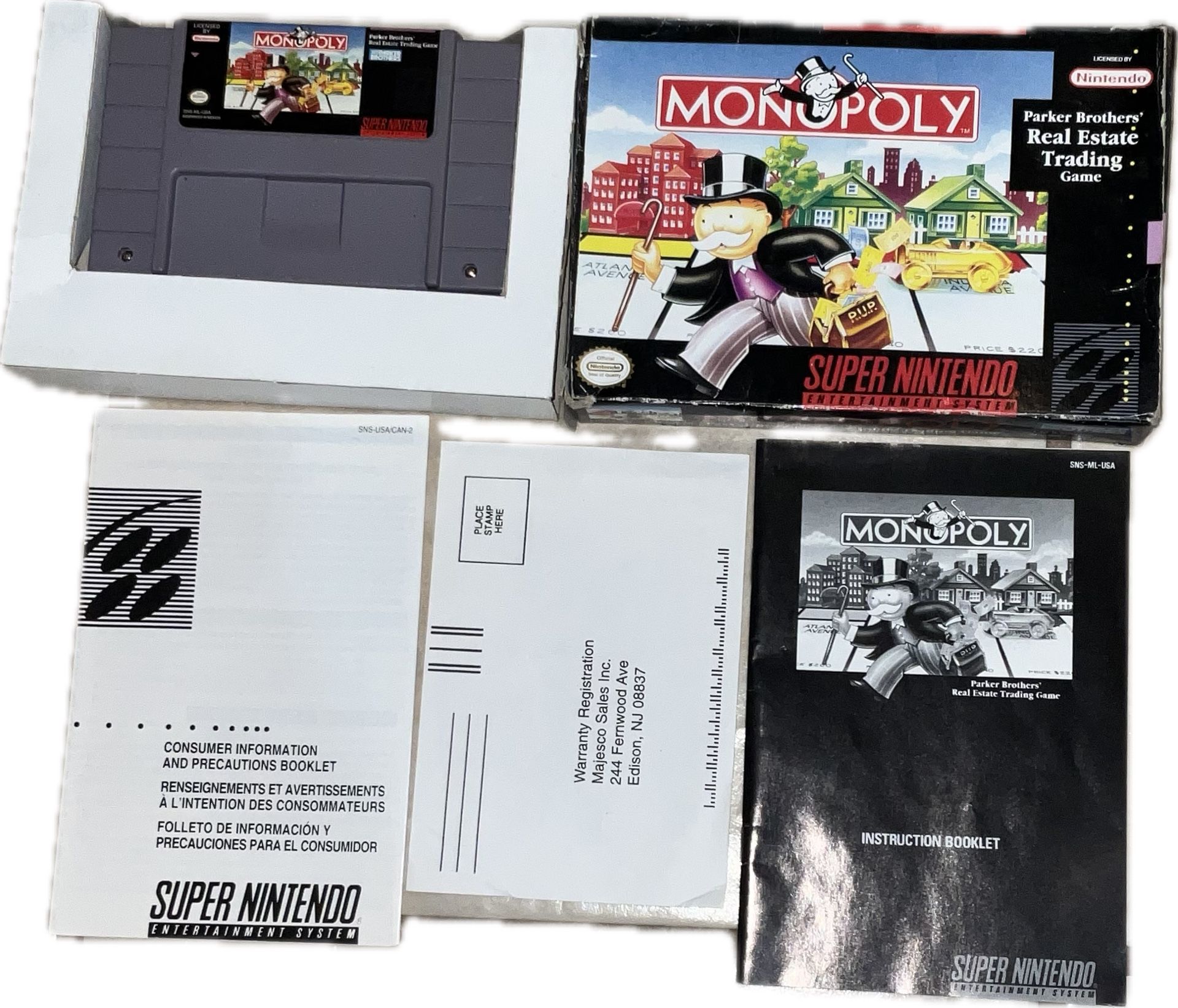 Monopoly (Super Nintendo Entertainment System, 1992)