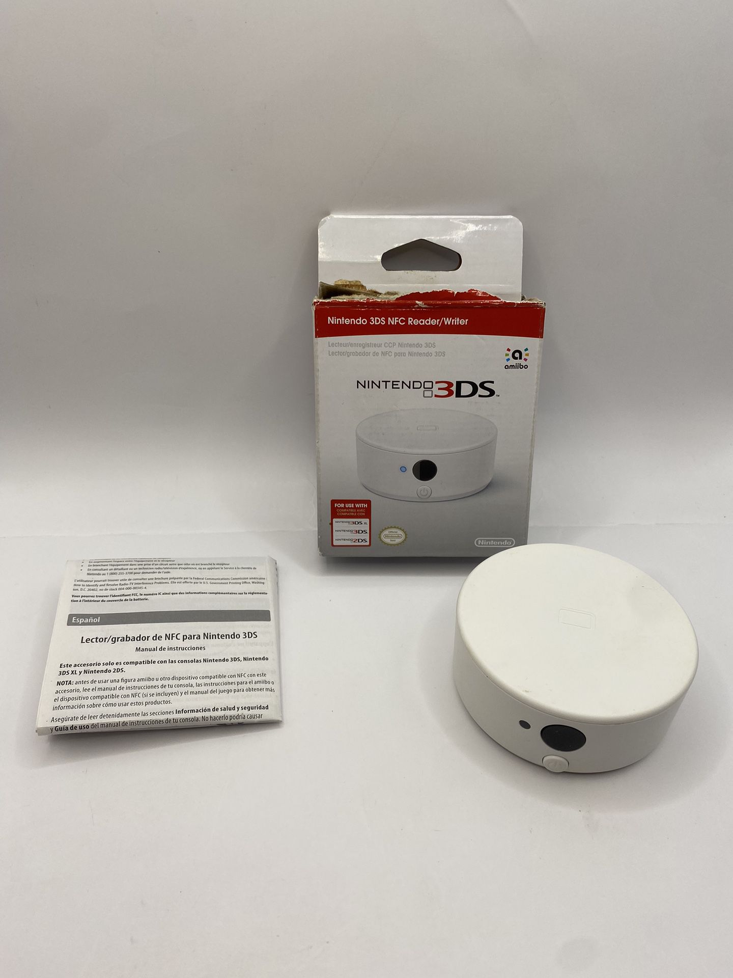 Nintendo 3DS NFC Reader Writer Complete in Box allows Amiibo Tested Authentic