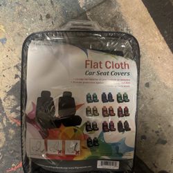 Flat Cloth Car Seat Covers Black Only Two Seats