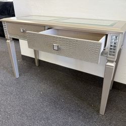 Sofa Table Glam With Mirrors And Glass 