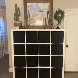 White IKEA Kallax Bookcase—4x4