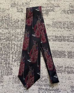 Rare Robert Talbott Best Of Class Golf  Neck Tie, Silk, Hand Sewn, Made in USA