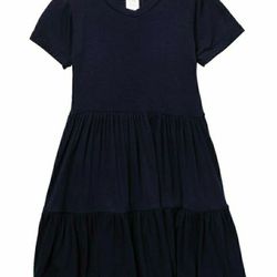 Short Sleeves Tiered Dress