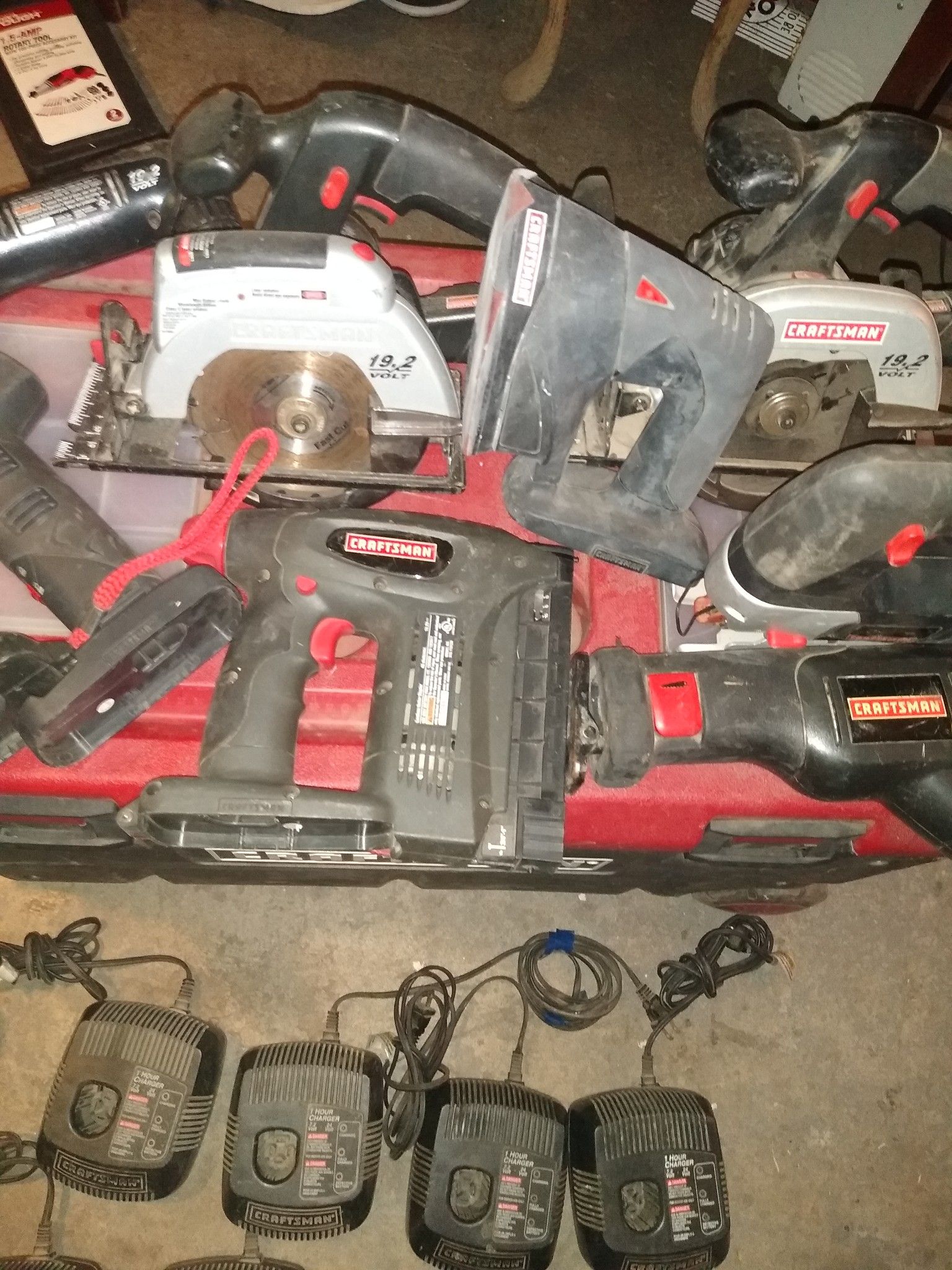 FOR TODAY N TODAY ONLY!!!Craftsman 19.2 volts battery powered tools