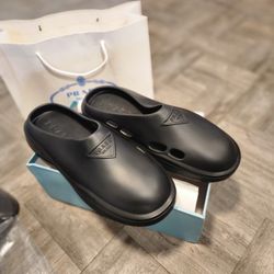 Prada mules cheap sale
