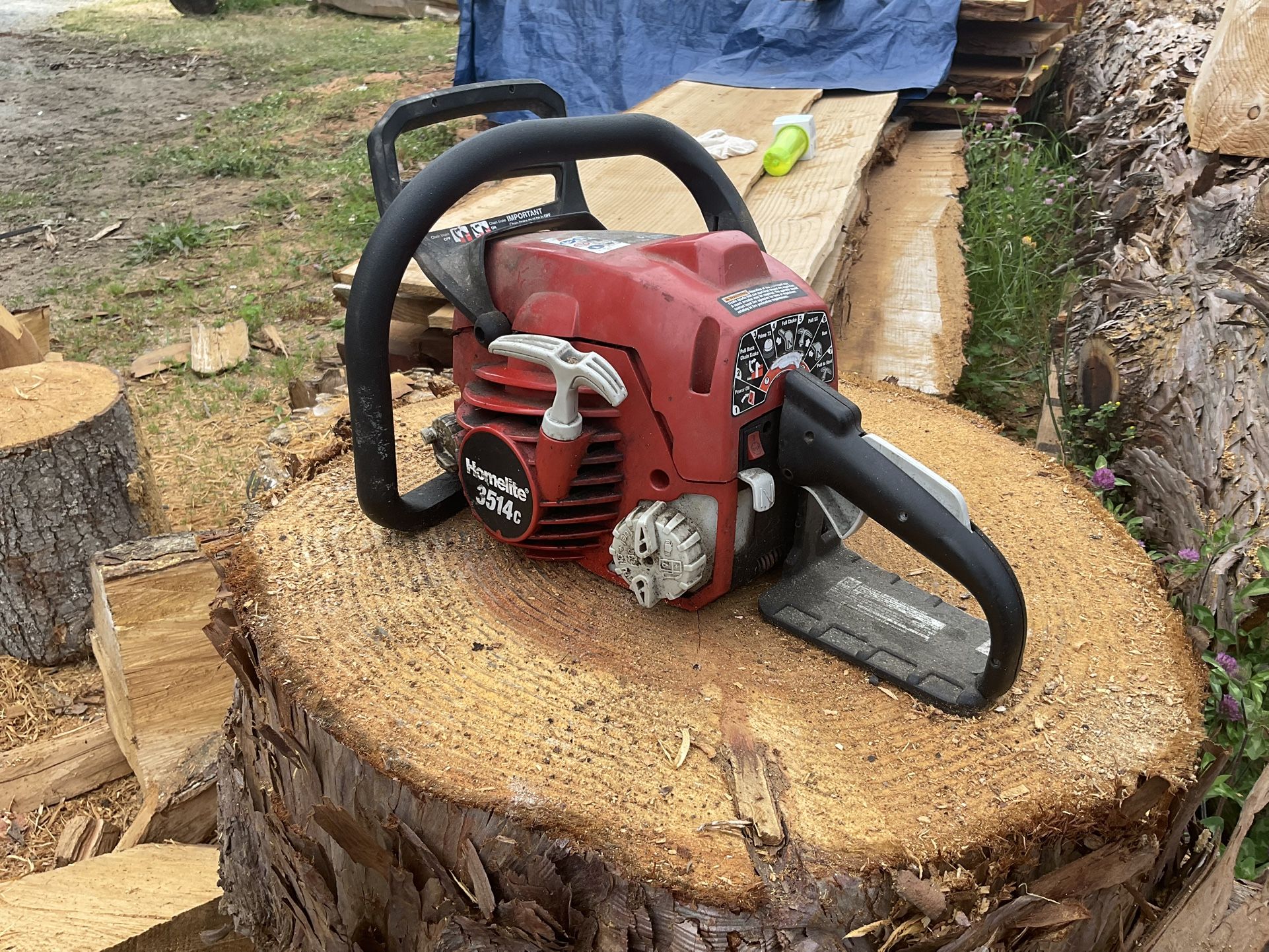 FREE!!! Homelite 3514 Chainsaw (Parts or Repair)
