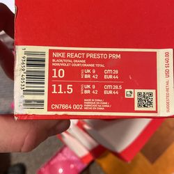 nike react presto size 10 but fit like 10.5 VNDS