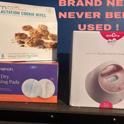 BRAND NEW BREAST PUMP W/ ACCESSORIES