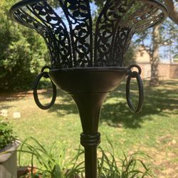 46.5” Tall Floor Candle Holder Metal