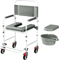 Commode on wheels