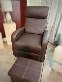 Massage Recliner Chair w/ Ottoman – Comfortable & Like New