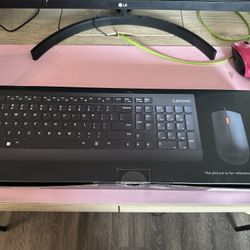 Lenovo Wired Black Keyboard And Mouse