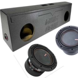 NEW BOX AND 2 MEMPHIS MOJO 8” SUBWOOFERS FOR SINGLE CAB TRUCKS