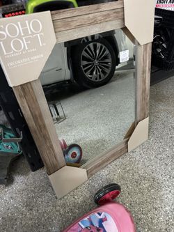 New Wooden Mirror