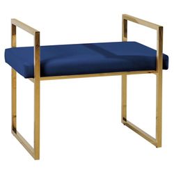 New in box Gold And Navy Stool