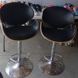 ADJUSTABLES BAR STOOL  SET OF 2