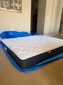 Queen Mattress & Bed Frame (like new)