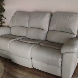 Aqua Gray Couch