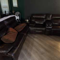 Real Leather Couches Automatic Seats