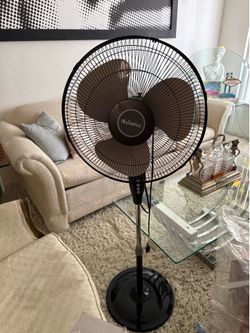 Repetitive Holmes pedestal fan - quiet, oscillating fan
