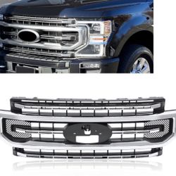Ford F-250 F-350 F250 Super Duty Chrome Front Bumper Grille F450 Grill