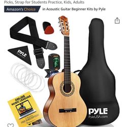 Pyle 36 In Beginner Guitar Set