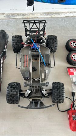 Traxxas RC Car Chassis with Extra Parts