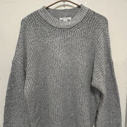 American Eagle Grey Knit Sweater 