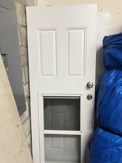 30x80 White 6-Panel Interior Door