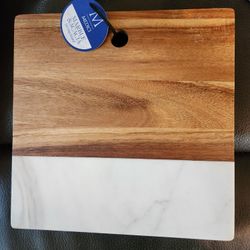 Medici Marble & Acacia Serving Board