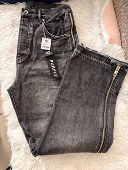 Purple jeans new size 33 men