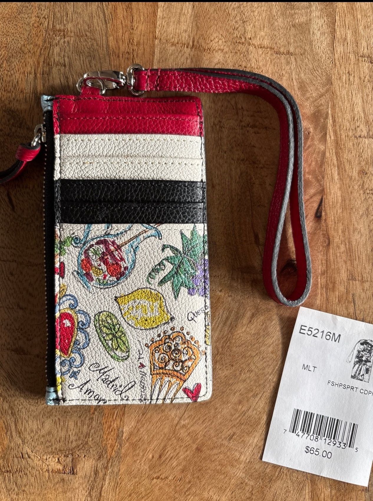 Brighton Touch Of Madrid Spain Leather Card Holder - NEW With Tags