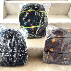 Brand New In Plastic KIDS Backpacks. All Come With Pencils Holder, 2 Paper Folders & Eraser (Each $7 Each Or 3 For $15)