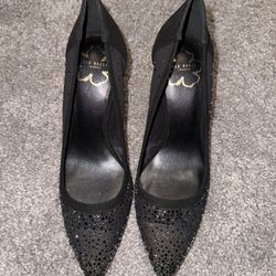 Ted Baker Black Mesh Heels