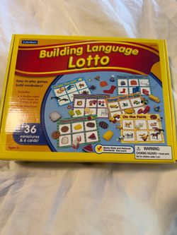 Lakeshore educational toy: building language lotto