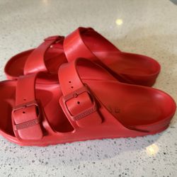 Men’s Birkenstock Arizona Essentials EVA Red Beach Sandals