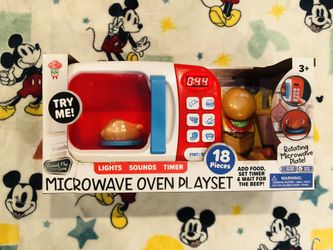Gourmet Play Living Microwave Oven Play set 18 Pieces 