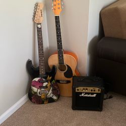 Two Guitars And Marshall