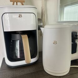 Beautiful Coffee Machine & Kettle 