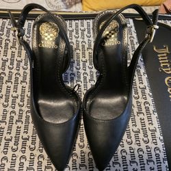 Vince Camuto Black Sling Back Heels